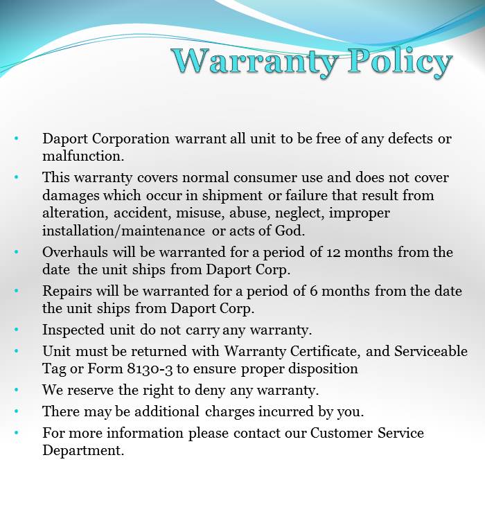 warranty